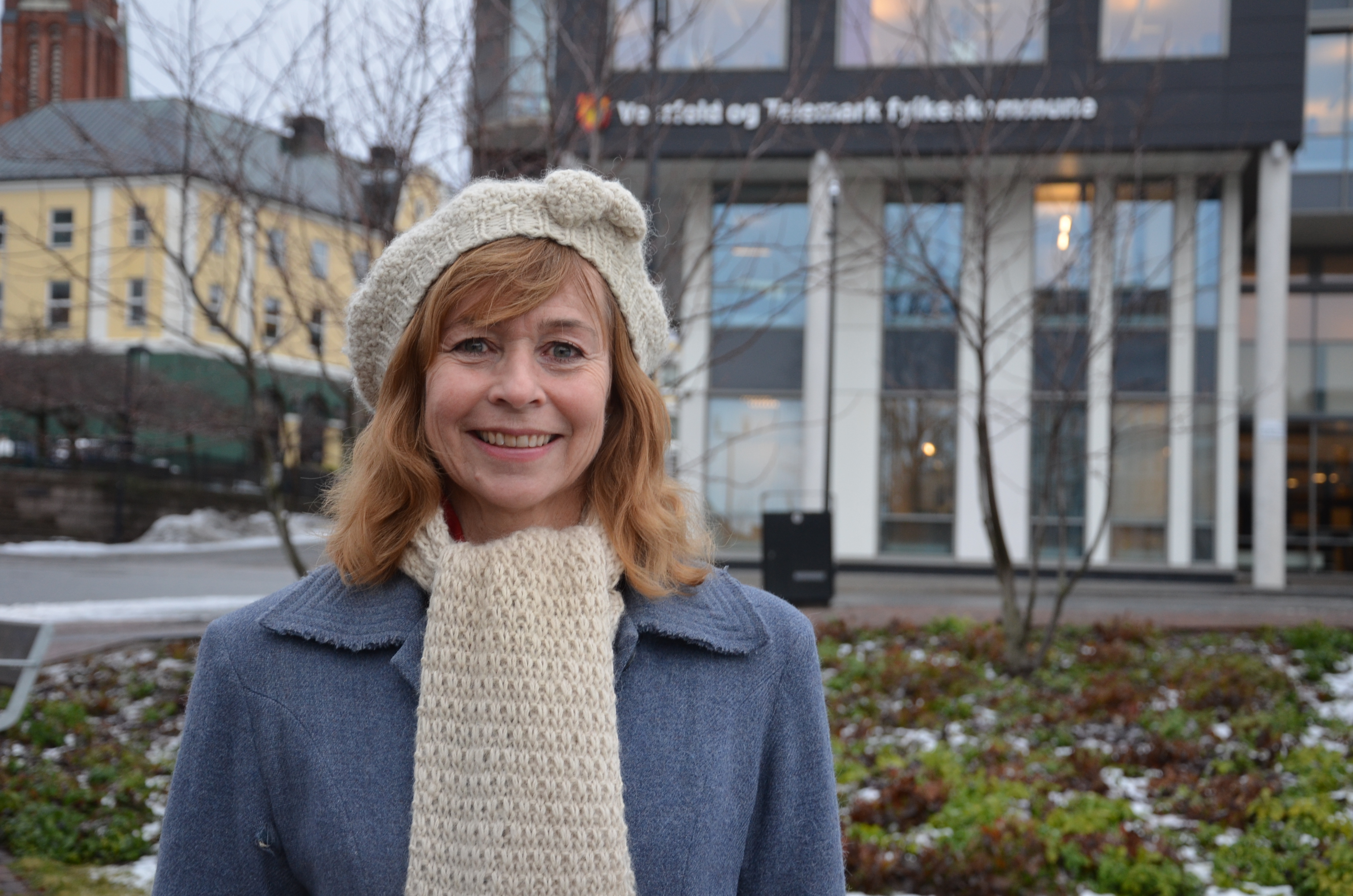 Tone Skau Jonassen leder fylkeskommunens prosjekt for klimavennlige anskaffelser.